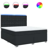 vidaXL Boxspringbett 180 x 200 cm Schwarz