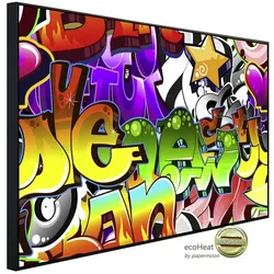 papermoon Infrarotheizung »EcoHeat - Graffiti«, Matt-Effekt - bunt
