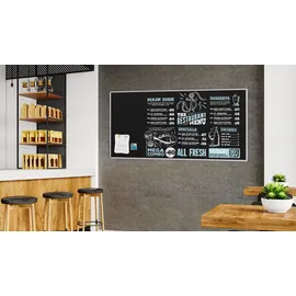 ALLboards Kreidetafel 200 x 100 cm Schwarz