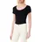 Vero Moda Damen T-Shirt VMMAXI My SS Soft U - Neck NOOS, Einfarbig, Gr. 42 (Herstellergröße: XL), Schwarz Black