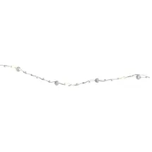 StarTrading LED Lichterkette Perlen 1,9 m Transparent Warmweiß