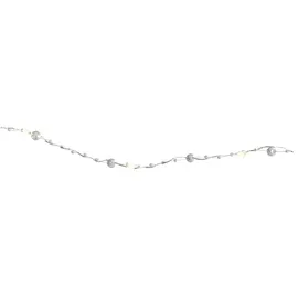 StarTrading LED Lichterkette Perlen 1,9 m Transparent Warmweiß