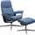 Stressless Relaxsessel Consul mit Hocker 91 x 102 x 79 cm blau
