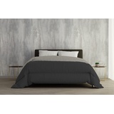 Italien Bed Linen Winter-Daunendecke, Hellgrau/Dunkelgrau, 2-Sitzer, 250 x 200 cm