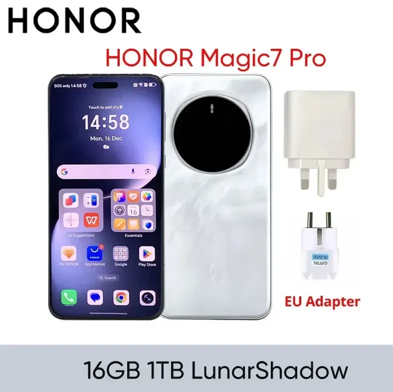 2025 NEUES HONOR Magic7 Pro 5G Smartphone Snapdragon 8 Elite 6,8'' 120Hz LTPO Display 100W Charge Global Version HONOR Magic 7 Pro