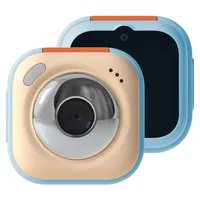 ZELURXX Kinderkamera Digitalkamera 48MP 1080P 2,4 Zoll Kinder Fotoapparat mit 32GB Speicherkarte Lernkarten Spiele für Kinder 3-12 Jahre Blau - Blau