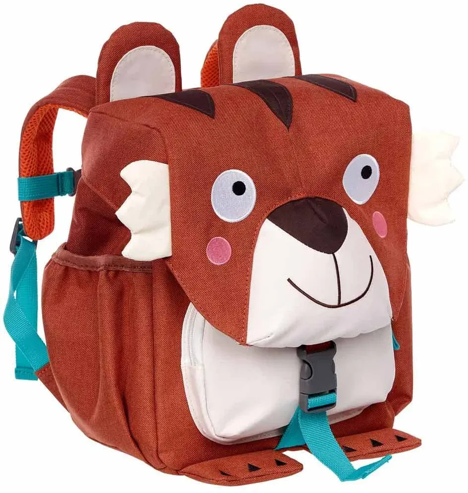 Rucksack SIGIKID "Rucksack 8 l", Jungen, Gr. B/H/T: 24cm x 18cm x 28cm, rot (roter tiger), Polyester, Rucksäcke Rucksack