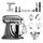KitchenAid Artisan 5KSM175 Meatlover silber