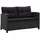 vidaXL Gartensofa schwarz 46155