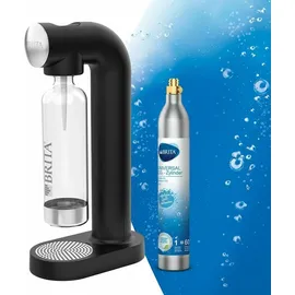 Brita SodaONE black + PET-Flasche + Zylinder