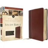 Zondervan NIV, Cultural Backgrounds Study Bible (Context Changes Everything), Leathersoft, Brown, Red Letter: Bringing to Life the Ancient World of Scripture