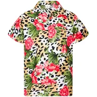 King Kameha Hawaii-Hemd Beige M