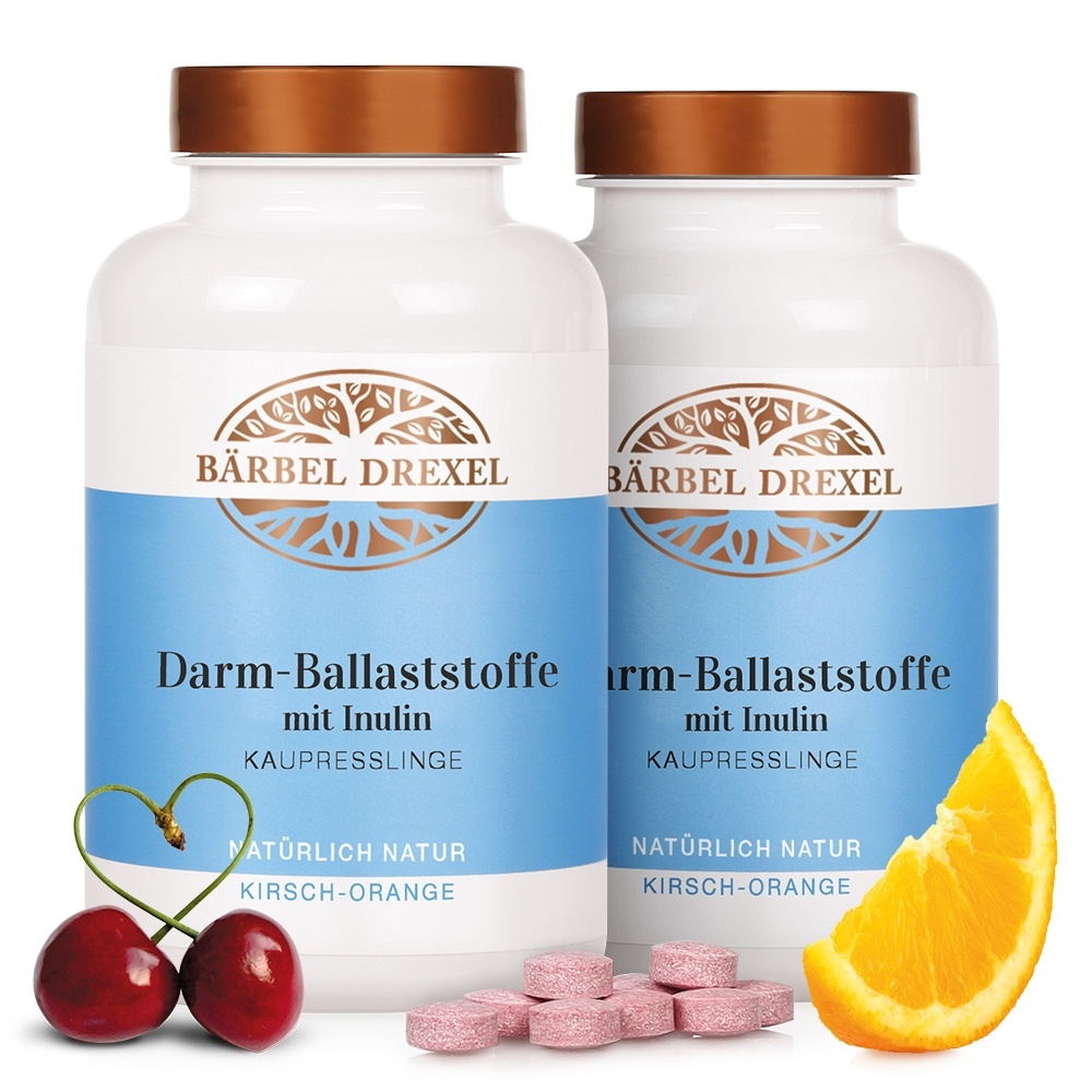 Darm Ballaststoffe mit Inulin Kaupresslinge Kirsch-Orange