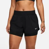 Nike Dri-Fit One MR 3in 2in1 Shorts Damen - Schwarz, Größe M