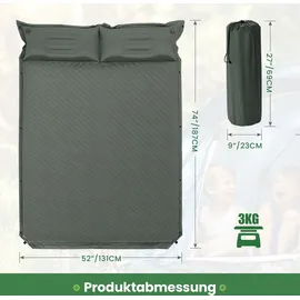 Costway Campingmatte Selbstaufblasend 2 Personen Grün