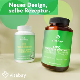 Vitabay OPC Traubenkernextrakt hochdosiert Kapseln 360 St.