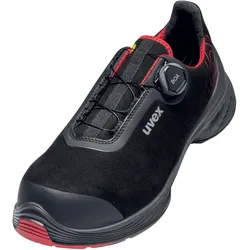 UVEX Arbeitsschutz 68402, Unisex, Erwachsener, Sicherheitsschuhe, Schwarz, Rot,