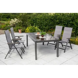Merxx Trivero Klappsessel 58 x 113 x 112 cm graphit/diamantbraun 26390-217