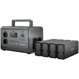 Runhood Rallye 1200 Plus Tragbare Powerstation – 1296Wh Modularer Solargenerator, 1200W AC Leistung (2400W Peak), mit Hot-Swap Akku-System für C...