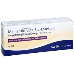 MEMANTINHYDROCHLORID beta Start 5mg/10mg/15mg/20mg 28 St