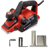 Einhell Elektrohobel TE-PL 920 (920 Watt, 82 mm Hobelbreite, bis 3,5 mm Spantiefe, Falztiefen-/Parallelanschlag, autom. Parkschuh, Absaugadapter, inkl. 2x TCT-Wendemesser)