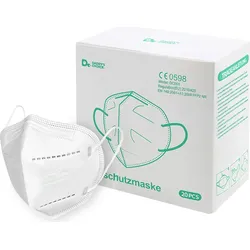 20 Stück FFP2 Maske, Atemschutzmaske, Schutzmaske (Einzelverpackt)