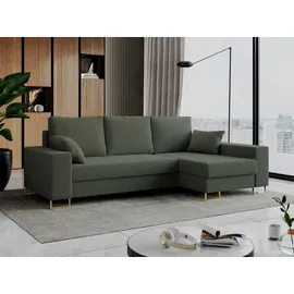 MKS Meble Eckcouch Boucle 2-Sitzer Grün