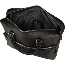 Boss New Crosstown Aktentasche Leder 38 cm Laptopfach schwarz