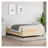 vidaXL Boxspringbett 140 x 200 cm Creme