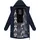 Ragwear Damen atmungsaktiver langer Wintermantel in Wollmantel-Optik warme Winterjacke Jannisa Coat YOUMODO Navy Gr. L - L