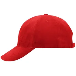 Basecap Raver "MB6126" 6-Panel-Softlining - signal-red