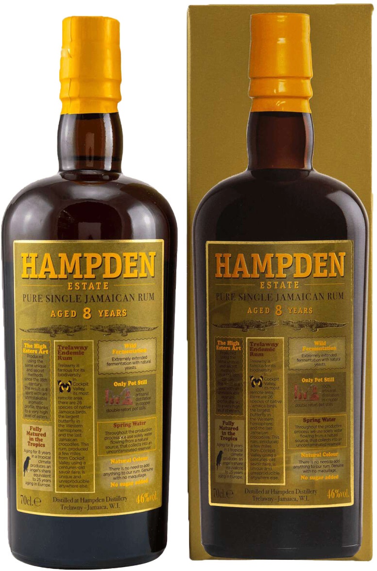 Hampden Estate 8 Jahre - Pure Single Jamaican Rum