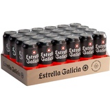 ESTRELLA GALICIA Especial Dosenbier, Lager Bier, Einweg (24 x 0,33 l Bier Dose)