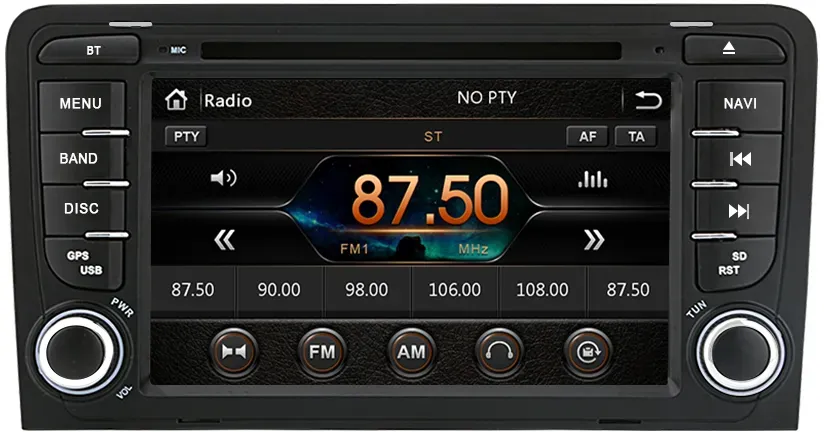 Junsun CD Radio für Audi A3 8P A4 B7 Bluetooth RDS & Navigation - A3 8P