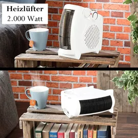 Sichler Haushaltsgeräte LV-190 Heizlüfter 2 kW weiß