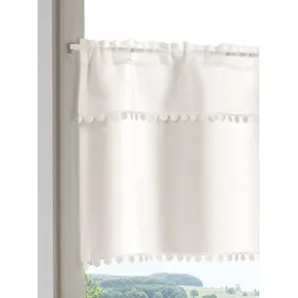 Heine Querbehang in offwhite | Gr.: 60-x-120-cm