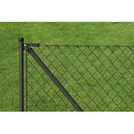 GAH Alberts Alberts Maschendrahtzaun als Zaun-Komplettset, mit Einschlagbodenhülse | verschiedene Längen und Höhen | anthrazit-metallic | Höhe 100 cm Länge 100 m