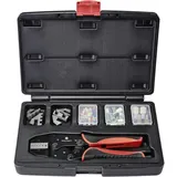 TOOLCRAFT TO-7703463 Crimpzangen-Set 83teilig Aderendhülsen 0.5 bis 35 mm2 Inkl. Aderendhülsensortiment im Koffer, Inkl