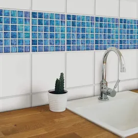 wall-art K&L Wall Art Fliesenaufkleber »Aquarell-Mosaik«, selbstklebend