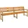 vidaXL Gartenbank 220 x 55,5 x 90 cm Braun