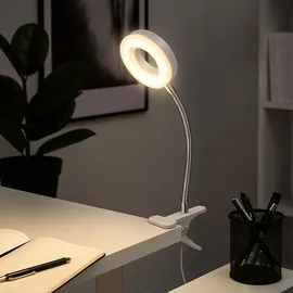 ETC Shop Klemmlampe Weiß 2 St.