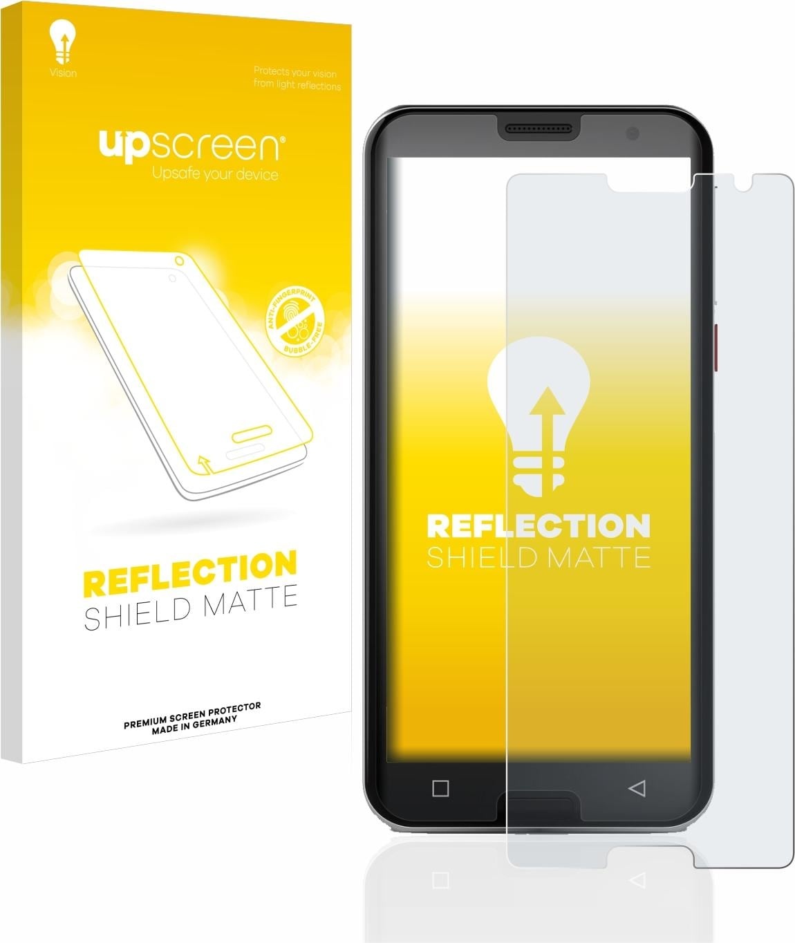 upscreen Reflection Shield Displayschutz Matt (1 Stück, Smart 5), Smartphone Schutzfolie