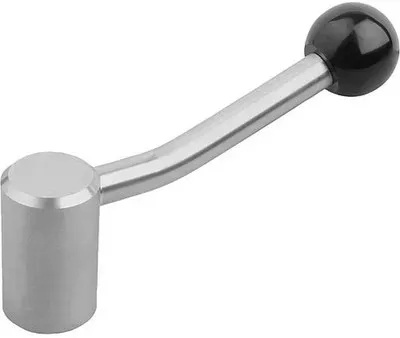 SPANNHEBEL GR.1 M10, A=84,5, FORM:20° EDELSTAHL, KOMP:KUNSTSTOFF