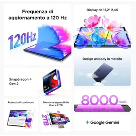 TCL TAB A1 Plus 12,2" 2023 16 GB RAM 128 GB Space Blau