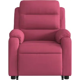 vidaXL Relaxsessel mit Aufstehhilfe Samt 144,5 x 82 x 0 cm Weinrot
