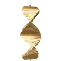 Kunsthandwerk Asien Windspiel Spirale 40 cm Natur