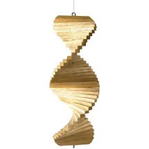 Kunsthandwerk Asien Windspiel Spirale 40 cm Natur