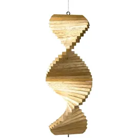 Kunsthandwerk Asien Windspiel Spirale 40 cm Natur