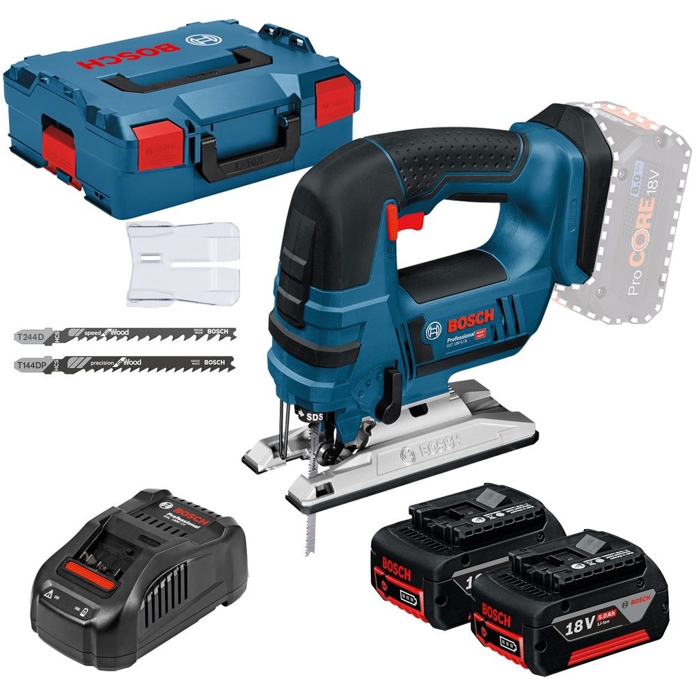 Bosch Gst 18 V Li B Professional Inkl 2 X 5 0 Ah L Boxx a6103 Ab 419 00 Im Preisvergleich