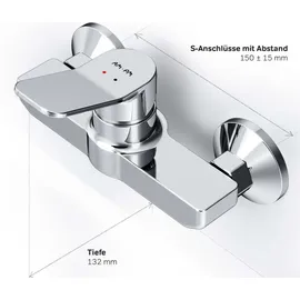 AM.PM Einhandmischer Duscharmatur Chrom